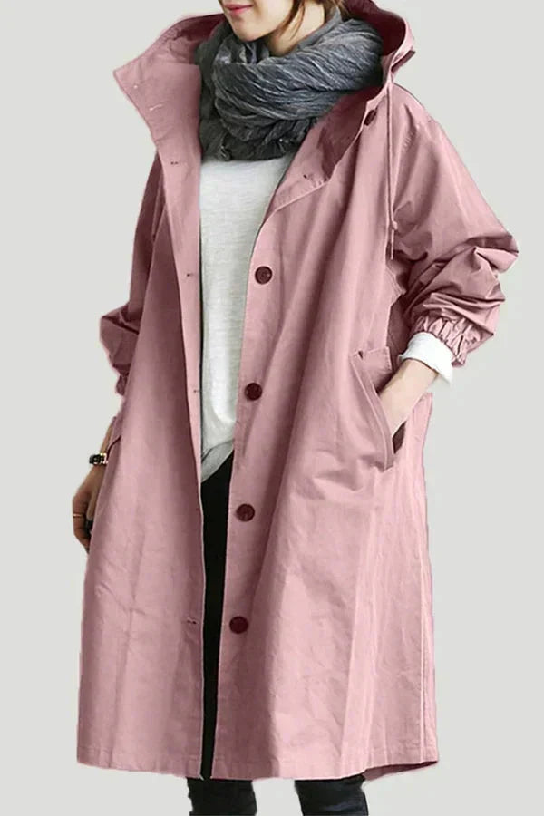 Charlotte Women's Raincoat – Urban Waterproof with Oversized Breathable Hood