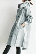 Charlotte Women's Raincoat – Urban Waterproof with Oversized Breathable Hood