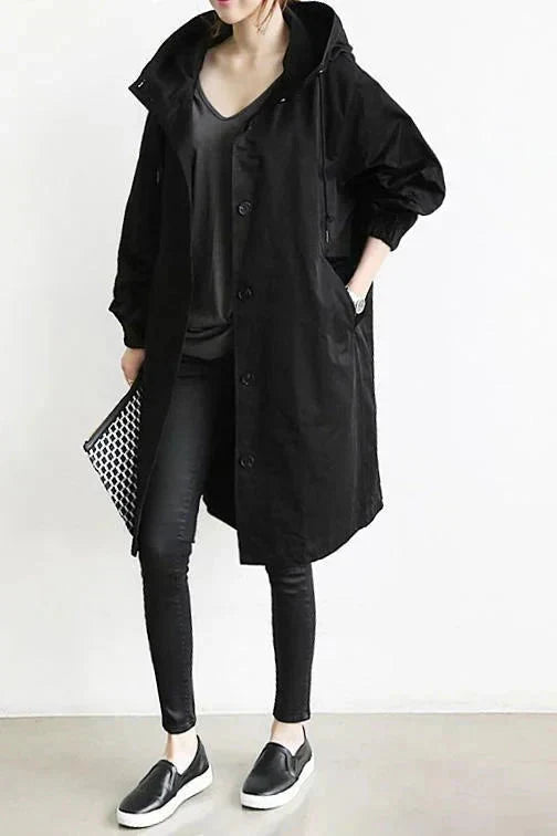 Charlotte Women's Raincoat – Urban Waterproof with Oversized Breathable Hood