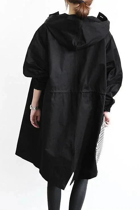 Charlotte Women's Raincoat – Urban Waterproof with Oversized Breathable Hood