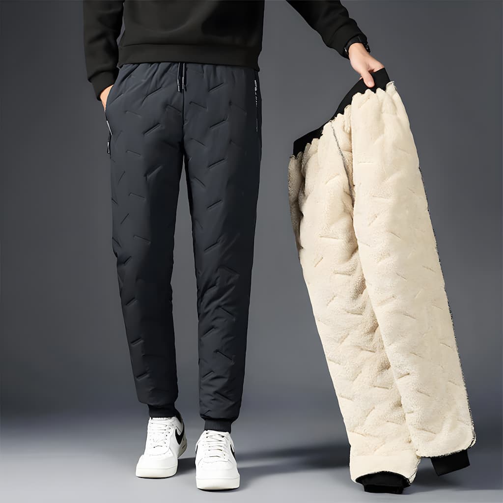 Solene Women's Thermal Pants – Waterproof Winter Joggers with Soft Fleece Lining & Pockets