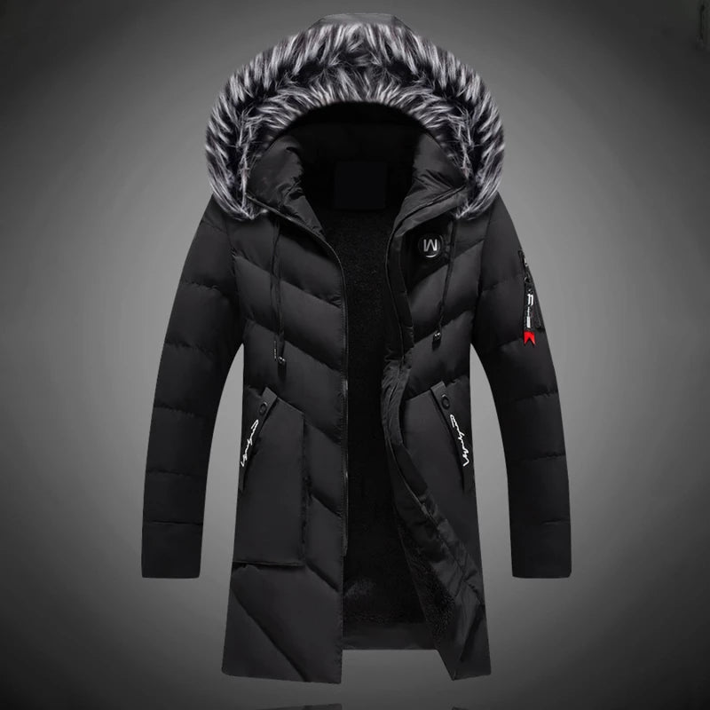 Marcus Men's Winter Coat – Warm Insulation, Water-Repellent Fabric & Adjustable Hood