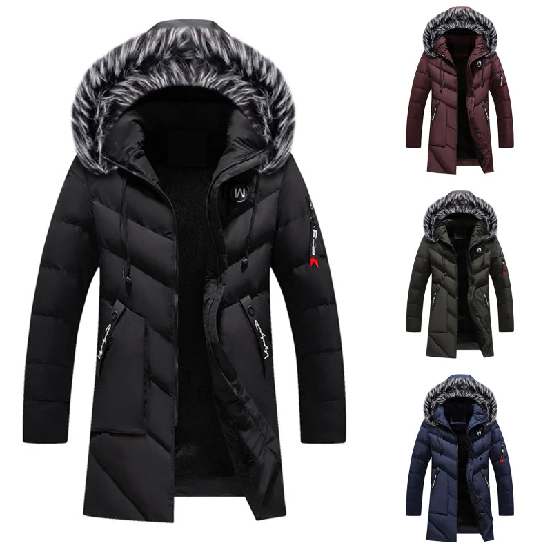 Marcus Men's Winter Coat – Warm Insulation, Water-Repellent Fabric & Adjustable Hood