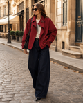 Jennifer Women's Lightweight Jacket – High Neck, Elasticated Waist & Long Sleeves