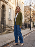 Sabrina Women's Oversized Knit Cardigan – Bell Sleeves, Button Front & Drop Shoulders