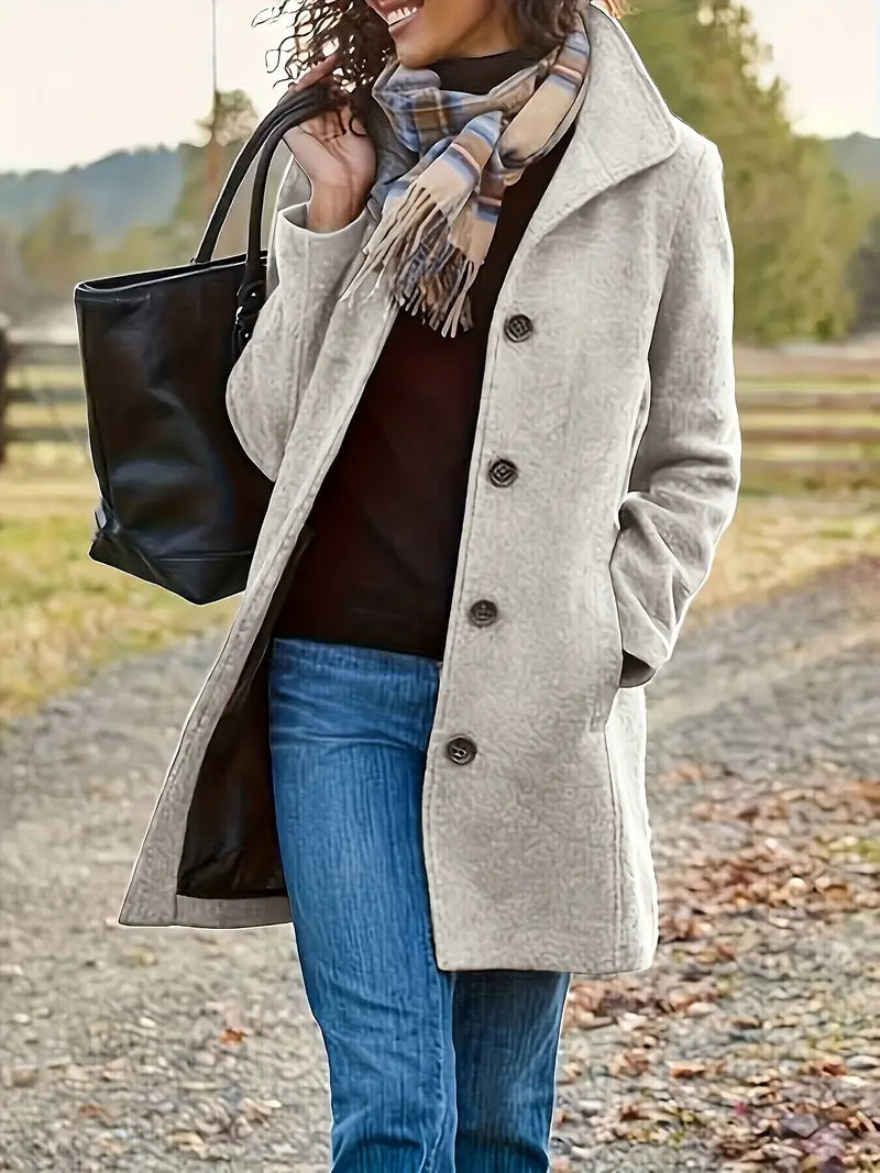 Vivienne Women's Coat – Elegant Winter Coat with a Cozy Lining & Feminine Silhouette