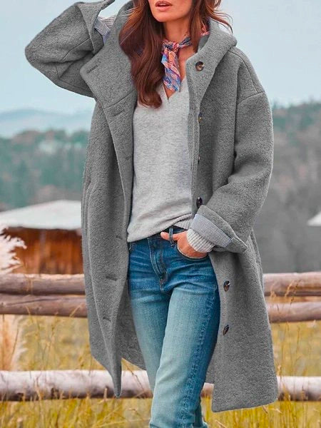 Camille Women's Soft Wool Coat – Stylish, Warm & Versatile for Winter