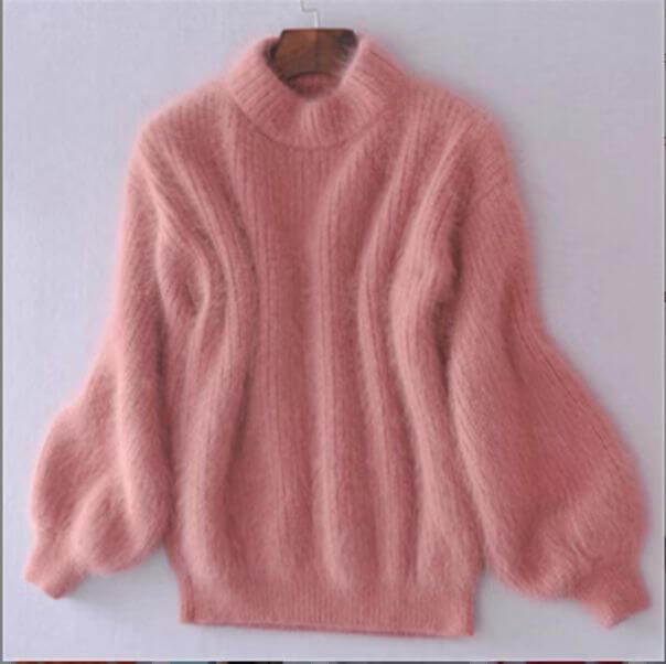 Simone Women's Sweater – Loose-Knit Wool Pullover, Comfortable & Elegant with a Modern Style
