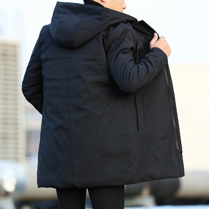 Theodore Men's Winter Jacket – Long, Waterproof with Adjustable Hood & Insulated Lining