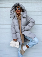 Rosalind Women's Winter Coat – Warm, Thick with Built-In Hood & Zip Closure