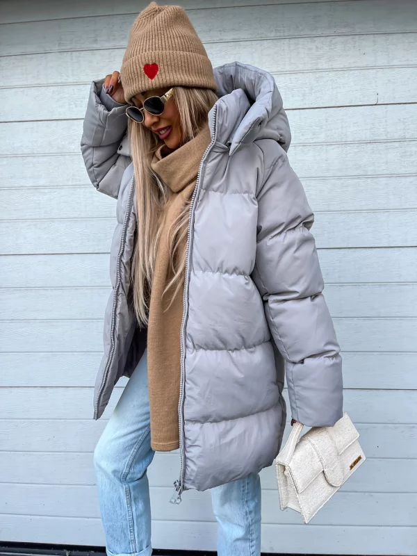 Rosalind Women's Winter Coat – Warm, Thick with Built-In Hood & Zip Closure