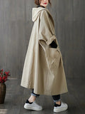 Adeline Women's Trench Coat – Long Hooded Coat with an Elegant Fit for Rainy Days