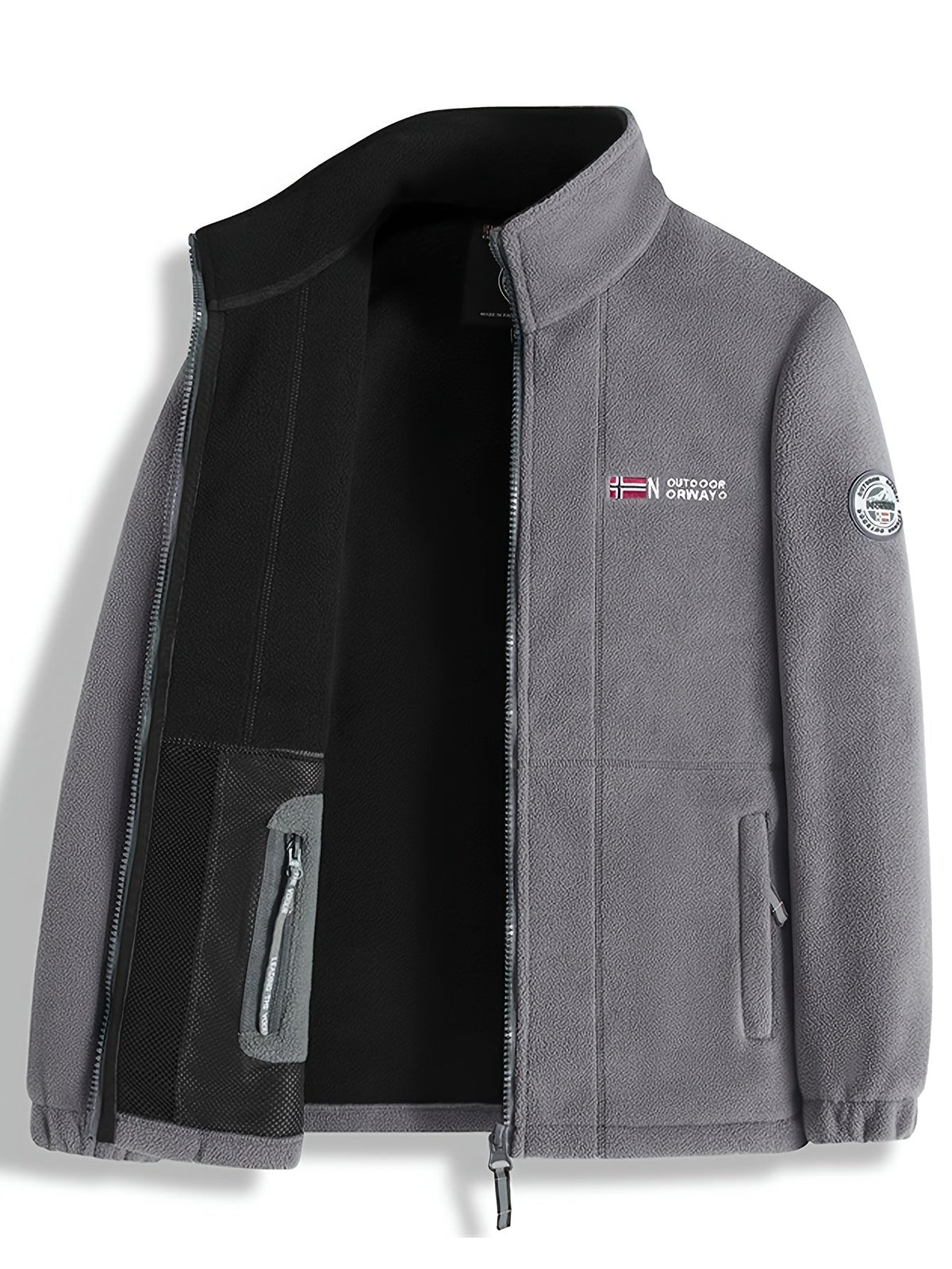 Magnus Men's Outdoor Fleece Jacket – Soft, Lightweight Warmth with a Protective Collar