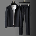 Desmond Men's Elegant Tracksuit – Premium Zip-Up Set with Tapered Trousers & Breathable Fabric