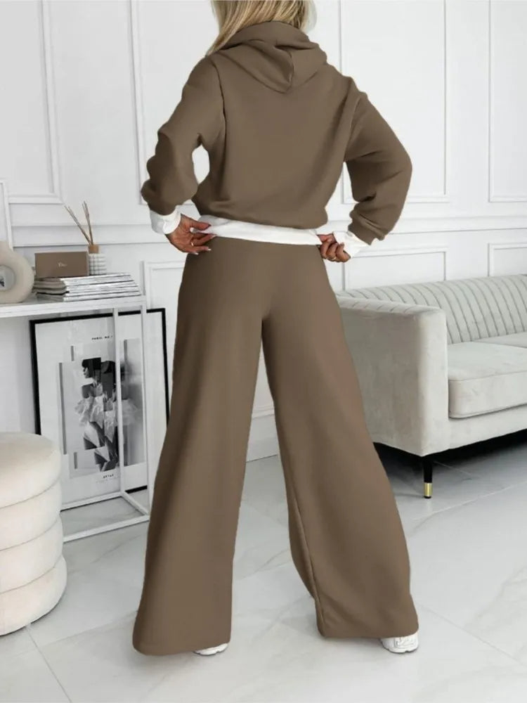 Willow Women's 2-Piece Set – Relaxed-Fit Loungewear with Matching Top & Trousers
