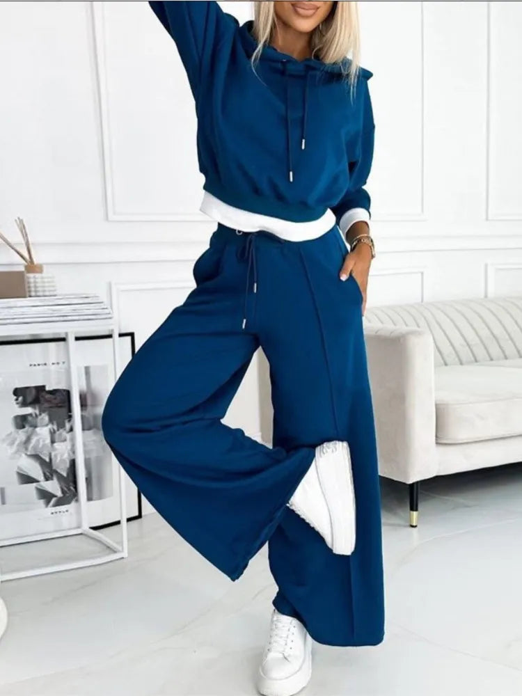 Willow Women's 2-Piece Set – Relaxed-Fit Loungewear with Matching Top & Trousers