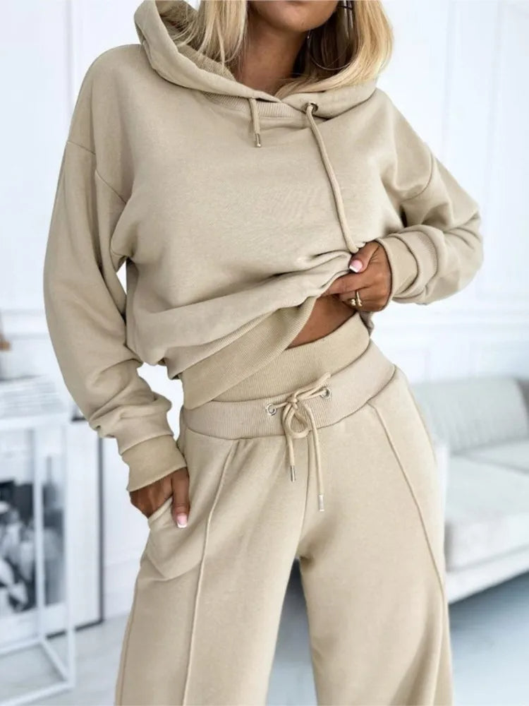 Willow Women's 2-Piece Set – Relaxed-Fit Loungewear with Matching Top & Trousers