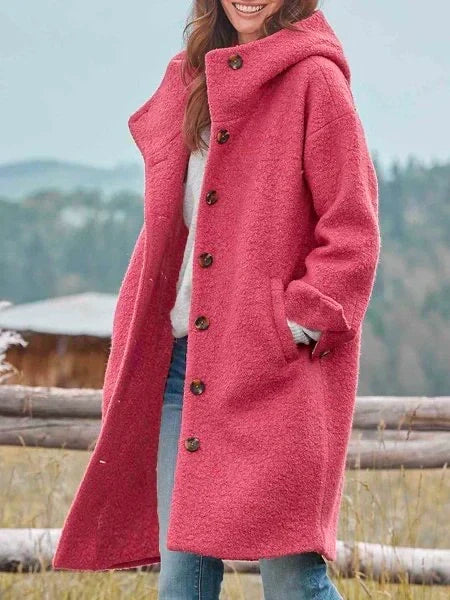 Camille Women's Soft Wool Coat – Stylish, Warm & Versatile for Winter