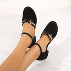Adaline Dance Shoes for Women – Comfy Latin & Ballroom Sandals with a Sturdy Heel