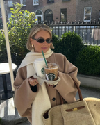 Rosalind Women's Coat – Elegant, Comfortable Oversized Wool Coat for Winter