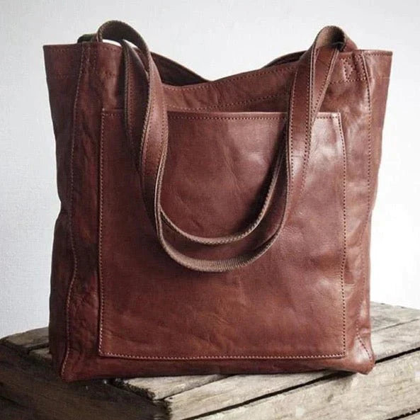 Josephine Women's Tote – A Spacious Genuine-Leather Bag with Smart Compartments & Long Straps