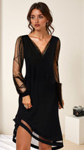 Talia Women's Evening Dress – Long Glamorous Dress with Sparkling Sequined Fabric & Elegant Cut