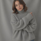 Margot Women's Oversized Cashmere Turtleneck Sweater – Soft, Warm & Elegant