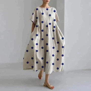 Naomi Women's Dress – Elegant Floral Print, Breathable Comfort & Relaxed Fit