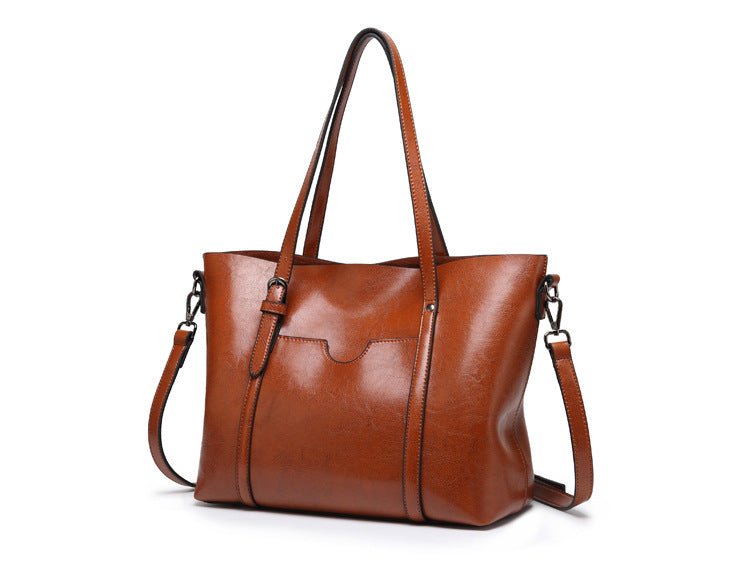 Delphine Women's Tote Bag – Large Leather Work Bag, Elegant and Functional