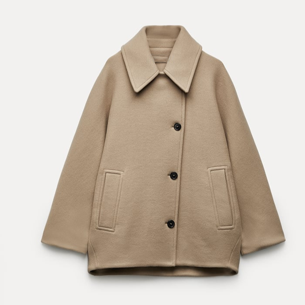 Rosalind Women's Coat – Elegant, Comfortable Oversized Wool Coat for Winter