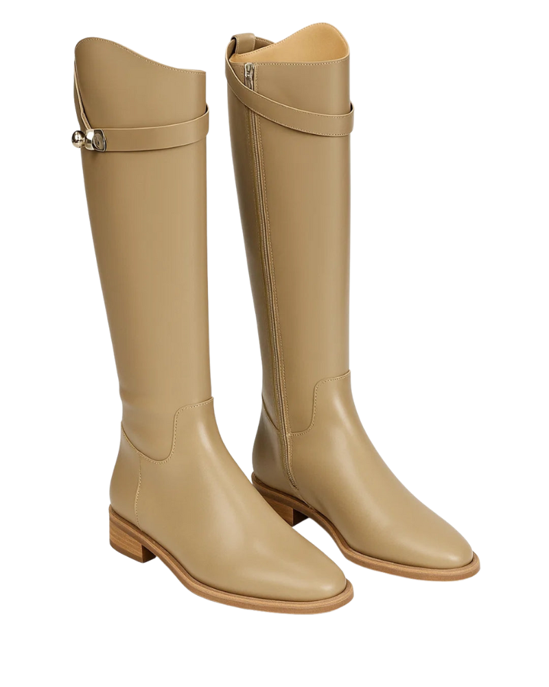 Isla Women's Below-the-Knee Boots – Minimalist Design, Comfortable Low Heel & Chic Style