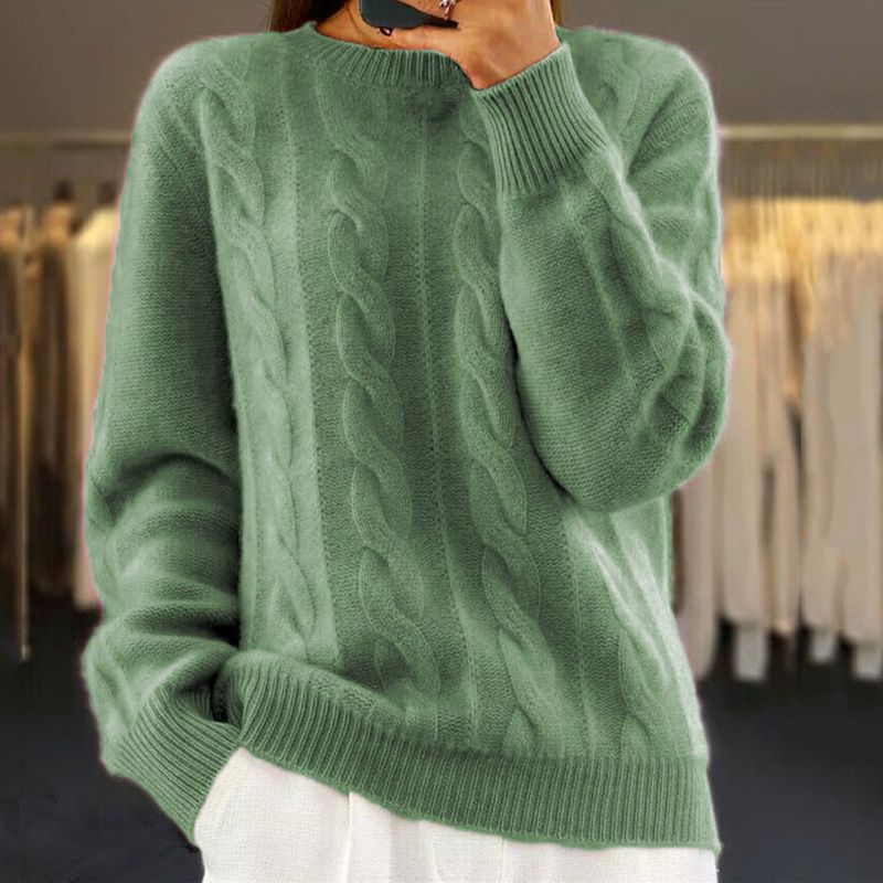 Josephine Cable-Knit Sweater – Wool & Cashmere Blend, Soft and Refined for Maximum Comfort