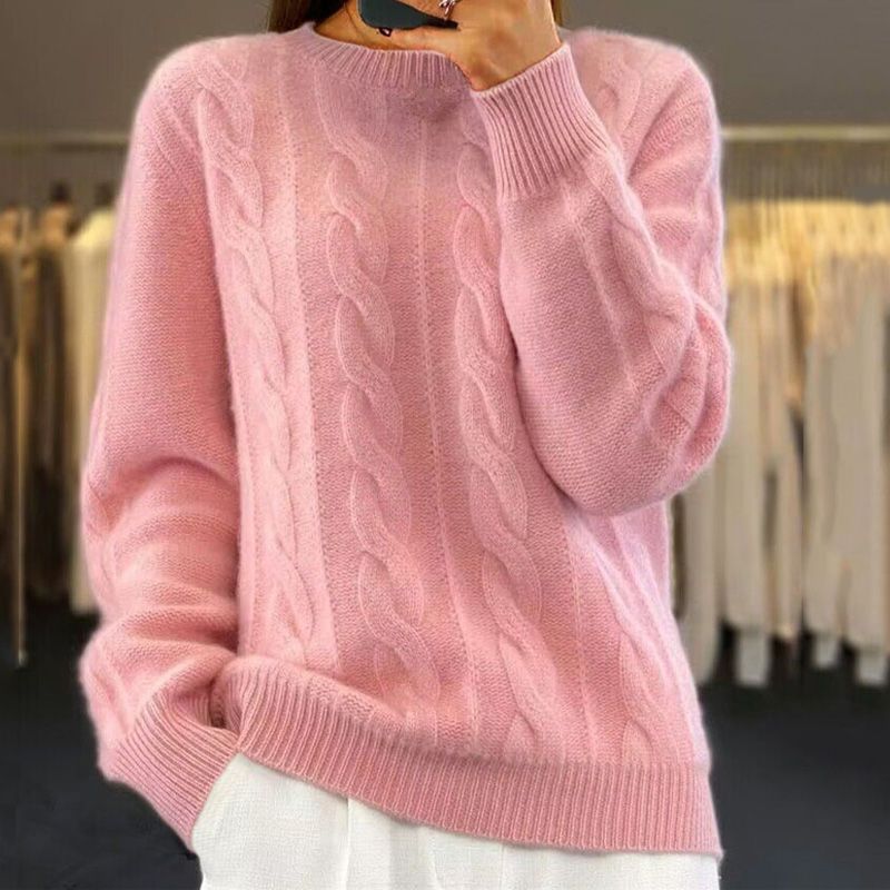 Josephine Cable-Knit Sweater – Wool & Cashmere Blend, Soft and Refined for Maximum Comfort