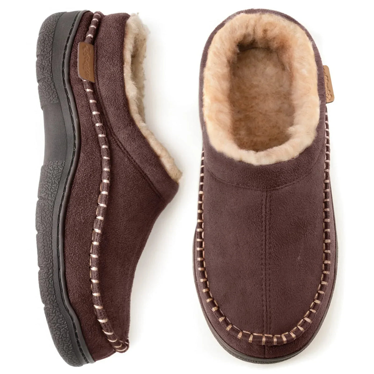 Desmond Men's Slippers – Warm Lined House Shoes with Non-Slip Sole & Superior Comfort