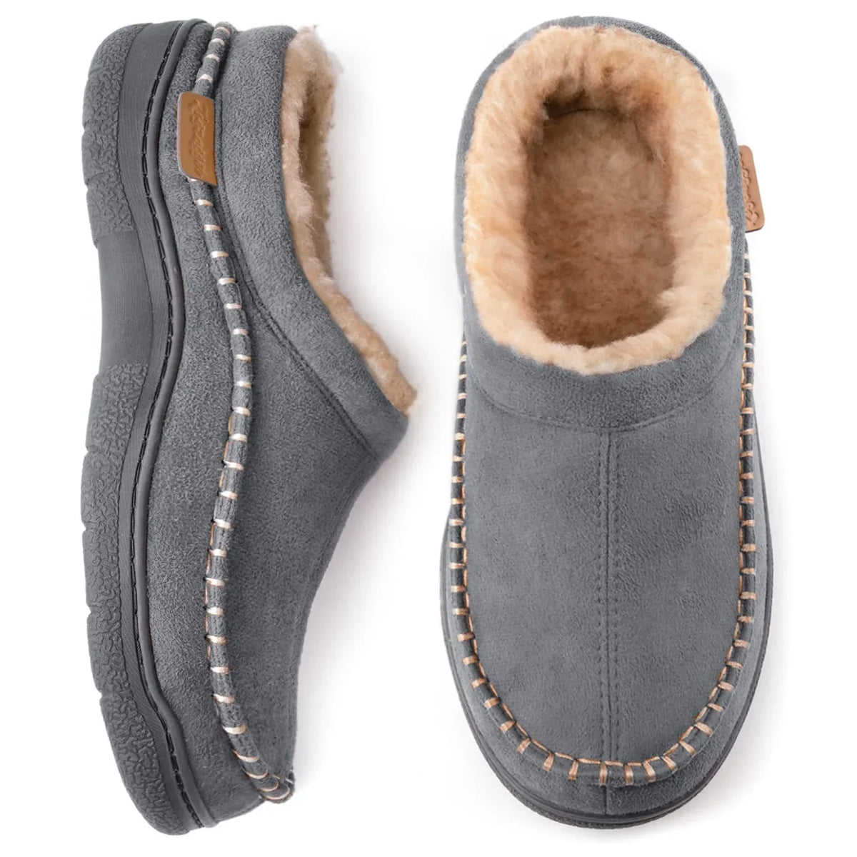 Desmond Men's Slippers – Warm Lined House Shoes with Non-Slip Sole & Superior Comfort