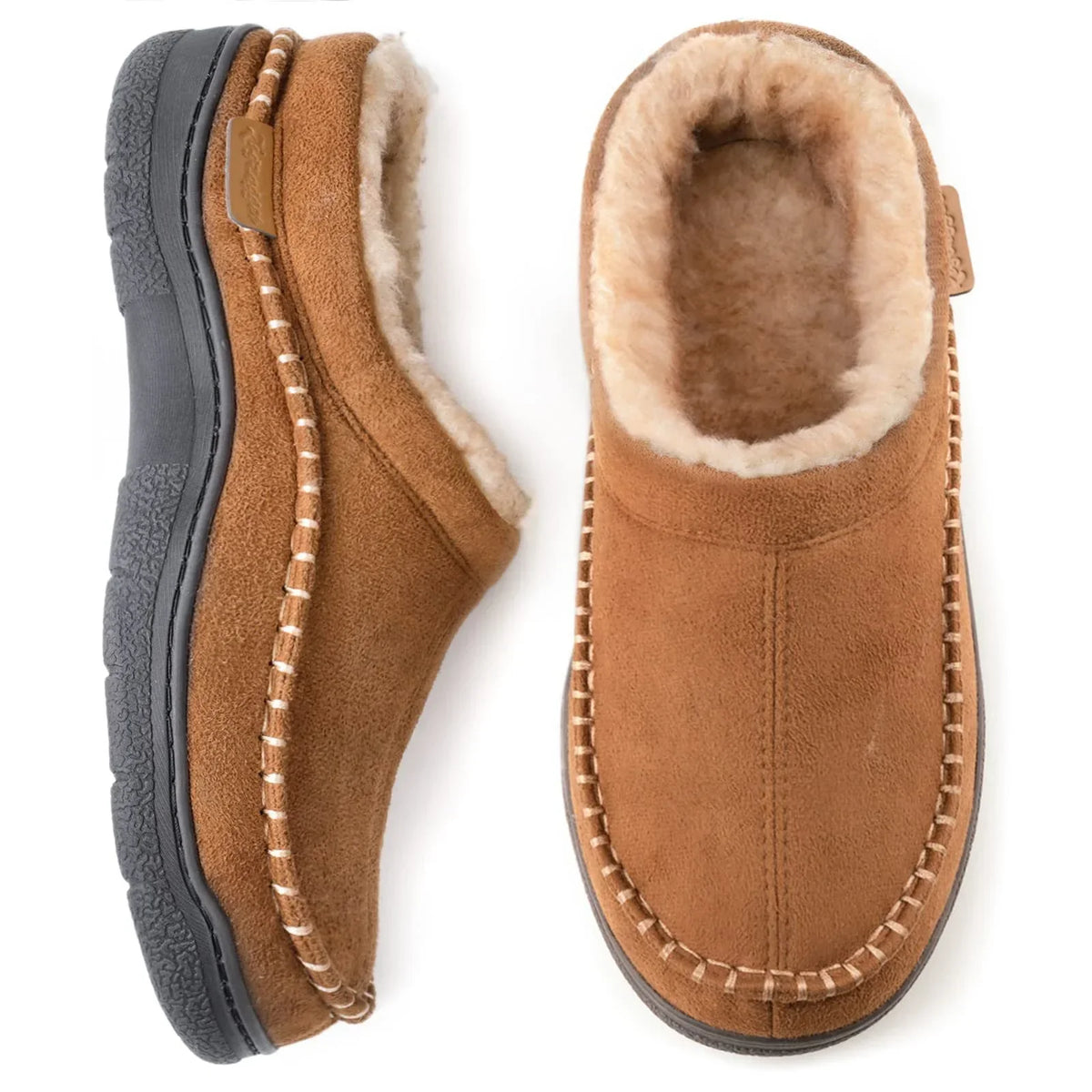 Desmond Men's Slippers – Warm Lined House Shoes with Non-Slip Sole & Superior Comfort