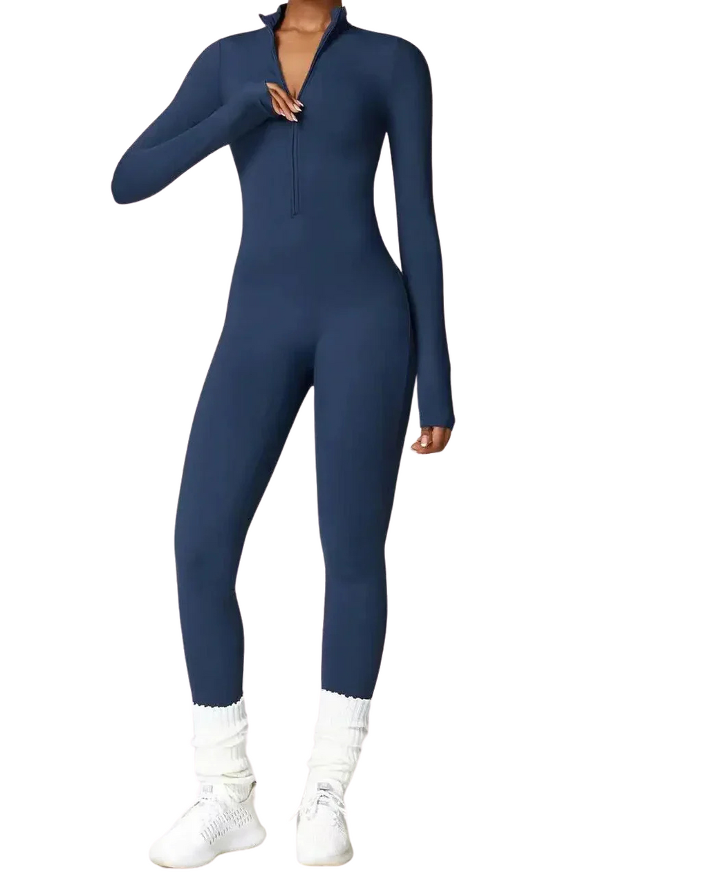 Maren Women's Winter Onesie – Cozy Fleece-Lined Jumpsuit with Stretch Fabric and Adjustable Neckline